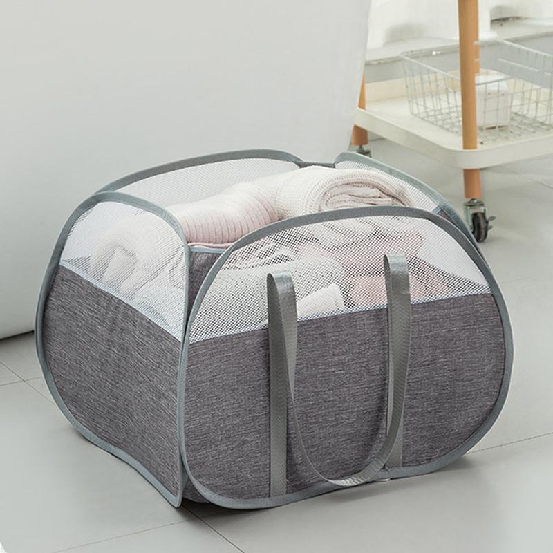 90 л складная корзина для белья складная выдвижная корзина для белья с усиленными ручками для переноски для прачечной ванной комнаты общежития или путешествия