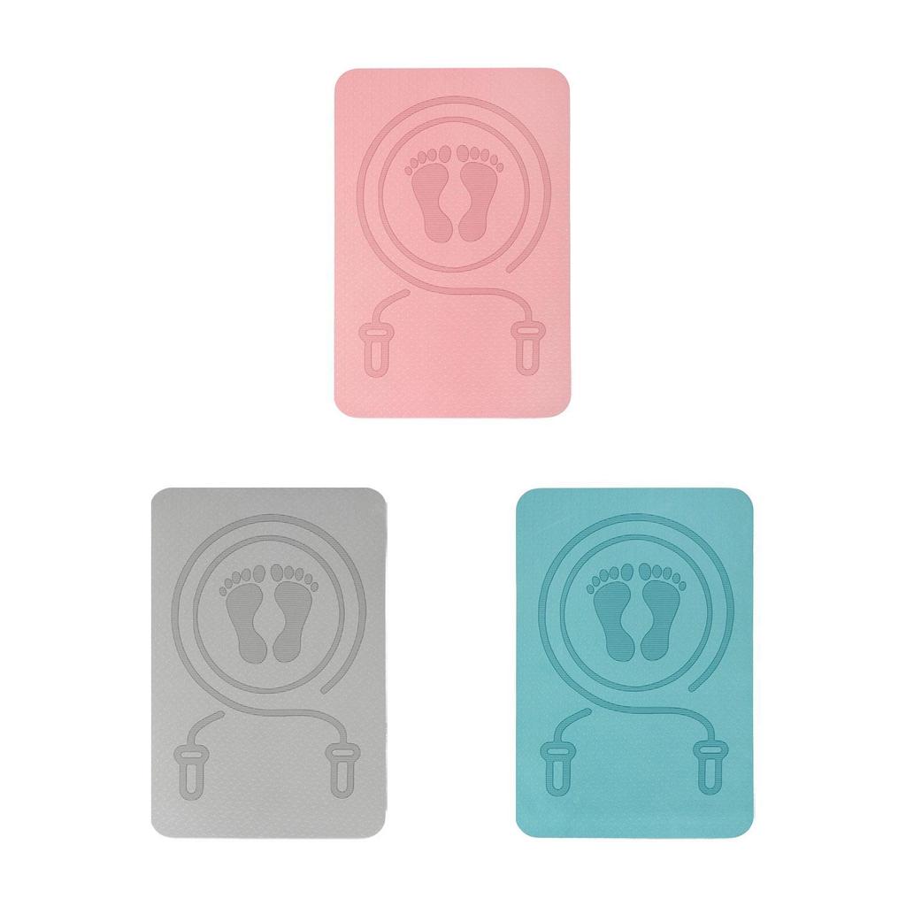 Jump Rope Mat 8mm Thick Anti Slip 60x40 cm for Home Gym Flooring Workout Mat