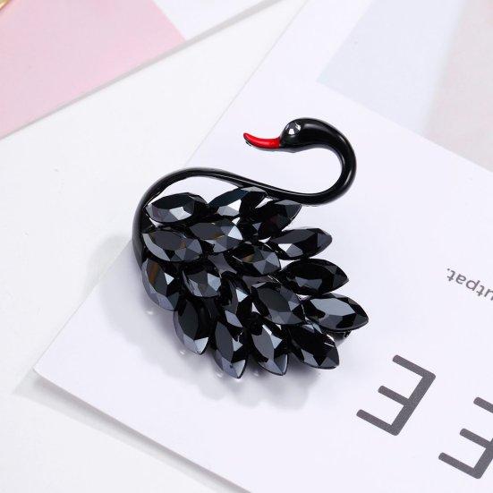 Брошь Лебедь Женственная Личность Кристалл Брошь Модный Темперамент Корсаж Универсальное Пальто Кардиган Булавка