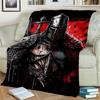 3D Templar Black Knight Crusaders Cartoon Blanket,Soft Throw Blanket for Home Bedroom Bed Sofa Picnic Travel Cover Blanket Kids