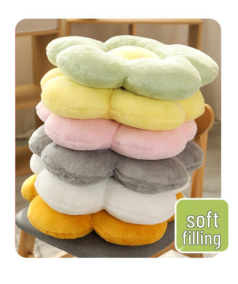 Подушка-лепесток подсолнуха: Милая подушка для сиденья, Поддержка спины для офиса, Подушка для студенческого стула, Татами для пола спальни.