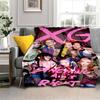 Soft flannel blanket, K-POPX-XG girl group poster blanket, portable home travel blanket, suitable for sofa beds, bedrooms, and
