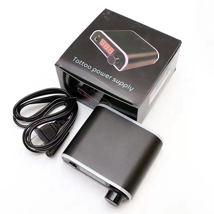 Светодиодный источник питания для татуировки для всех катушек и роторных тату-машинок Ручка Ножная педаль Двухрежимный ЖК-дисплей с изменением цвета под напряжением Инструменты для перманентного макияжа