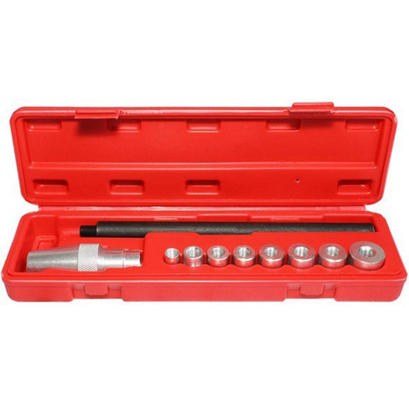 10Pcs Clutch Alignment Aligner Tool Kit with 8 Adapters Sturdy Accessories for Single Disc Clutches Clutch Hole Adapter