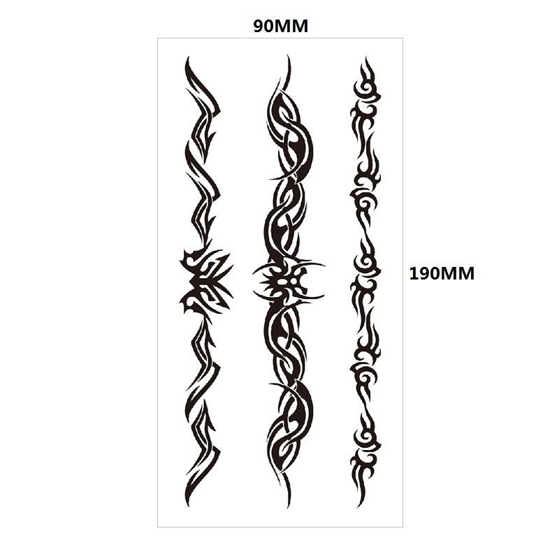 Английский Татуировка Наклейка Перо Красная Губа Тотем Рука Круг Набор Моделирование Водонепроницаемый Татуировка Наклейка