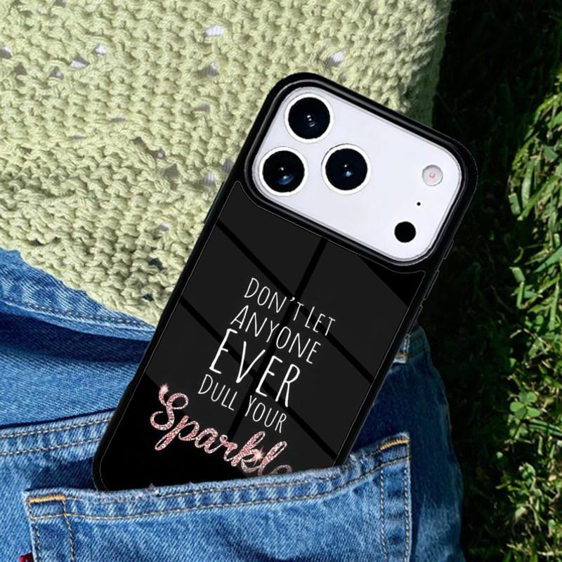 SPARKLE INSPIRATION Phone Case For iPhone 17 AIR 16 Pro Max 15 14 Pro 11 12 13 Shockproof Silicone Cover