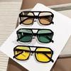 2 PC New Fashion Korean  Sunglasses Personality Hollow Out Trend Men and Women Sunglasses Net Red with Sunglasses