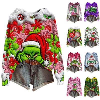 Женские толстовки Вязаный свитер Милая рубашка Осенний пуловер Толстовка с капюшоном