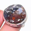 Natural Tube Agate Gemstone 925 Sterling Silver Jewelry Ring Size 8.5 Q5E76