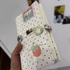 A6 Ретро Белый Горошек С 45 Листами Внутренней Страницы DIY PU Зажимной Блокнот Блокнот На Кольцах