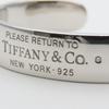 Used TIFFANY&Co. bracelet Narrow cuff Return to Silver925/diamond 31.7g Silver 2PD