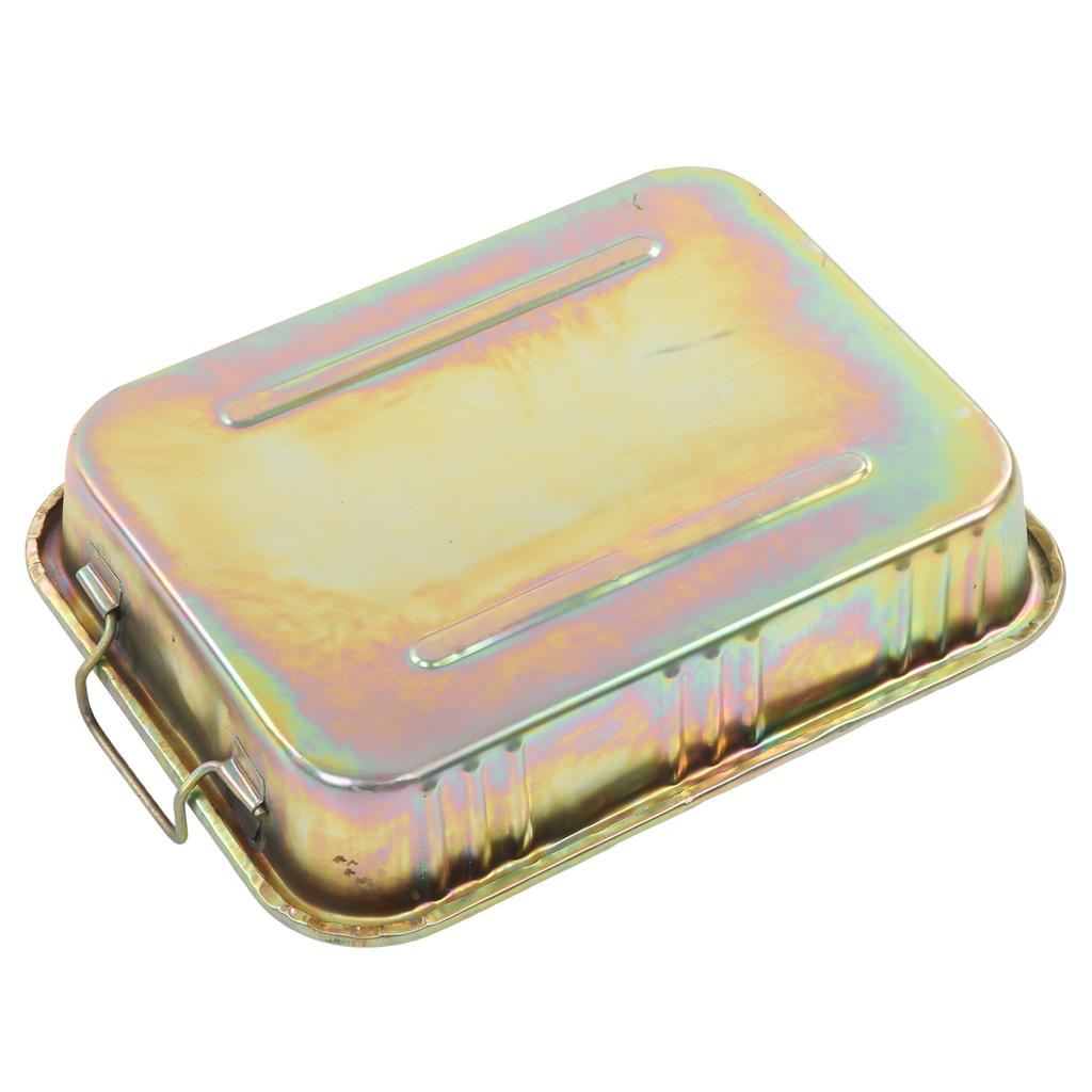 Оцинкованный поддон для сбора масла Профессиональный металлический контейнер-слив Инструмент для ремонта автомобиля