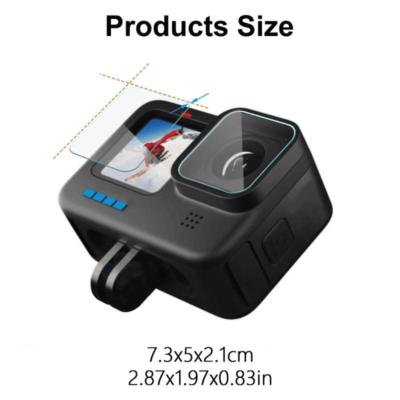 Screen And Lens Guard Set Tempered Glass Film For 13 Camera 9H Hardness Tempered Glass Protector Accessory