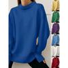 Fashion Simple Casual Long Sleeve Pullover, New Solid Color Sweatshirt, Versatile European American Style Top for Autumn Winter Crossborder