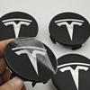 Автомобильная наклейка 2025 Новая Tesla 4 шт. ABS 56 мм Накладки на значки Tesla Model 3 Model Y Колпачки ступиц Центральные колпачки колес для Tesla Model Y X S 202