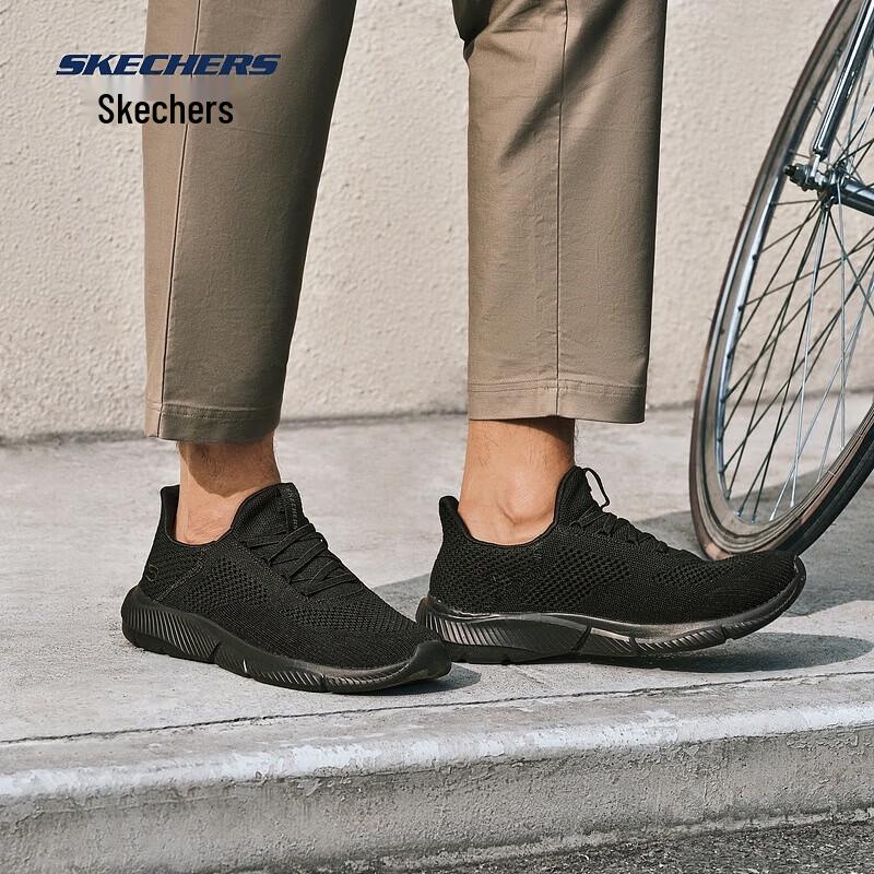 Skechers Унисекс Слипоны Сетчатые Беговые Кроссовки 210281