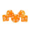 Rpg Dice Ten-sided D10 00-90 Orange Transparent