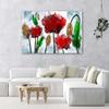 Canvas Print Red Poppies Watercolour