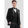 Men's Slim Fit British Wedding Tuxedo Three-Piece Suit Set