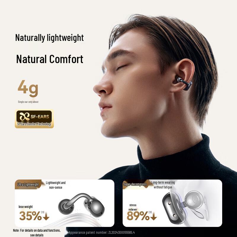 Bluetooth-гарнитура SANAG S6SPro с открытыми ушными раковинами и зажимом