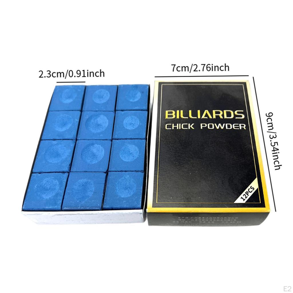 12 шт. Мелки для бильярдного кия, аксессуары для бильярдного стола