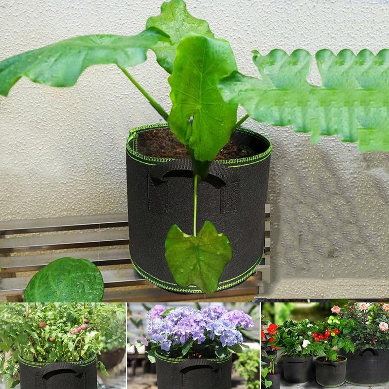 3-галлонные мешки для выращивания растений, цветочные горшки, тканевые посадки, садовые инструменты, садовые мешки с высоким содержанием фруктов, овощей