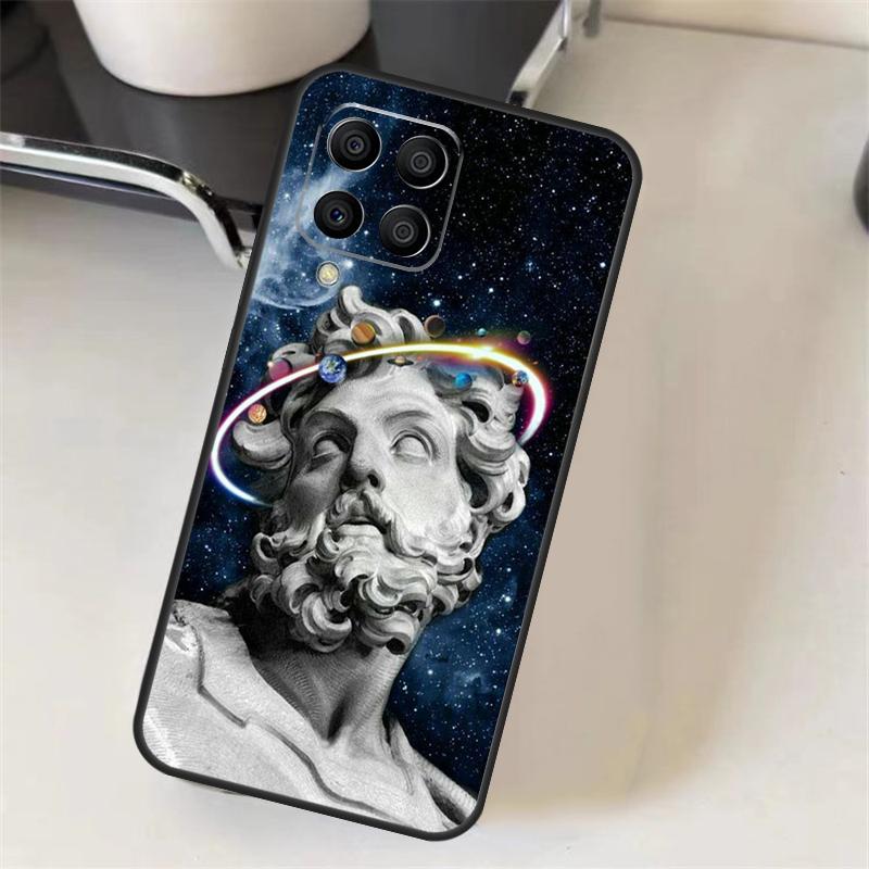 Греческий Бог Статуя Лицо Чехол Для Samsung Galaxy M06 M16 M36 M56 M52 M32 M12 M54 M34 M14 M35 M55 M15 M11 M31 M13 M53