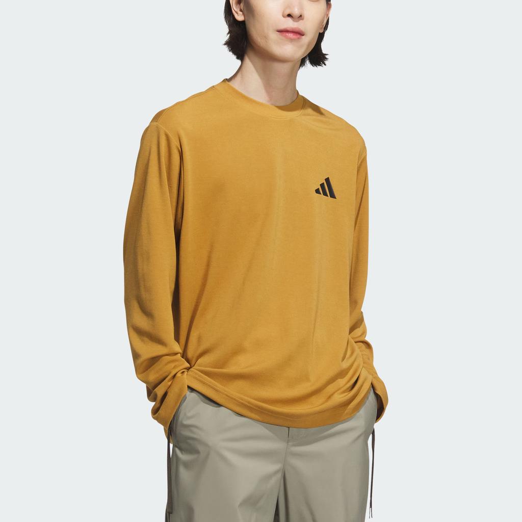 adidas Мужская футболка с длинным рукавом M Wheat Brown JY6945