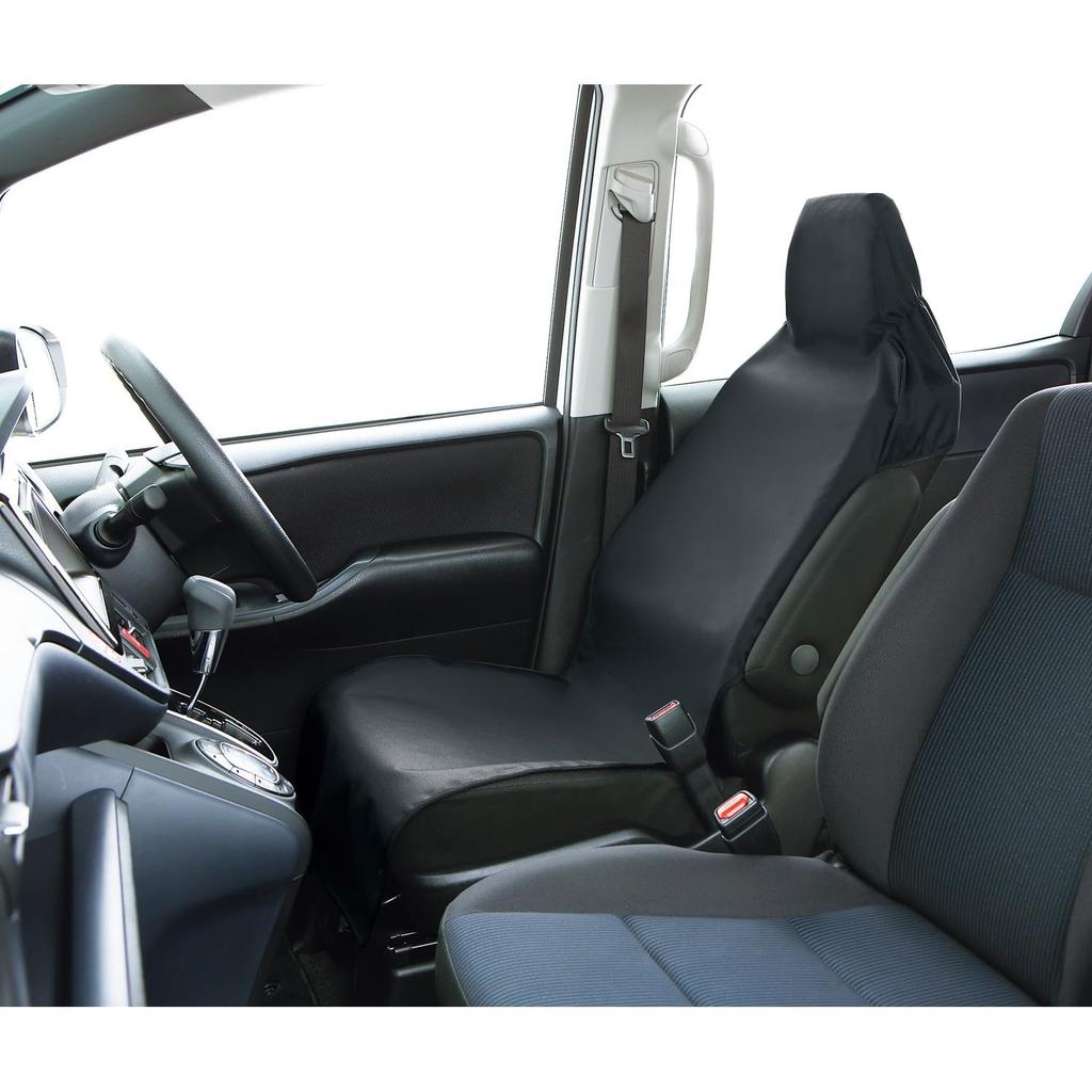 Aquadream AQ-BSC AQUA DREAM Waterproof Seat Cover for Light/Regular Cars, 1 Front, Easy Installation, Washable, Black