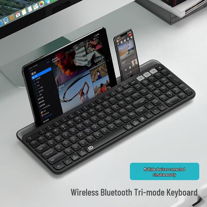 Беспроводная Bluetooth клавиатура и мышь Fude K912T105 с подставкой для планшета
