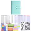 Macaron Color Cash Budget Ledger A6 PU Leather Folder Stickers Loose-sheet Notebook Business Gifts