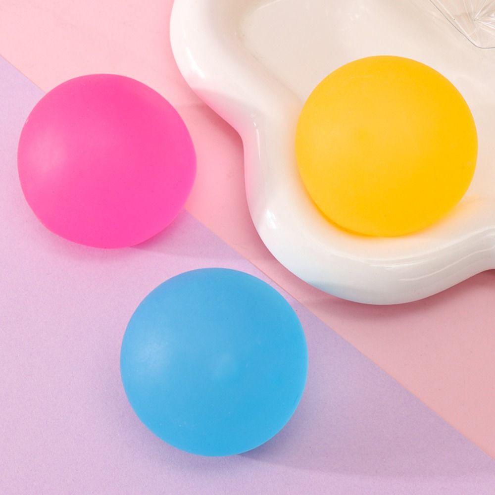 2 шт. Светящиеся шарики Светятся в темноте Мялки Липкие Расслабляющие Детские Игрушки-Мялки Мягкий Медленный Отскок