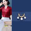 High-end Brooch Small Brooch Anti-glare Brooch At The Neckline Hidden Buckle Waist Pin Low Neckline Anti-glare Collar Pin