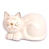 [A0005] - Ivory "Cat" Ceramic Figurine - 16x10 Cm