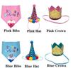 Decor Birthday Costume Cat Dog Headwear Cap Hat Bandana Pet Birthday Caps/Bibs Sequin Design