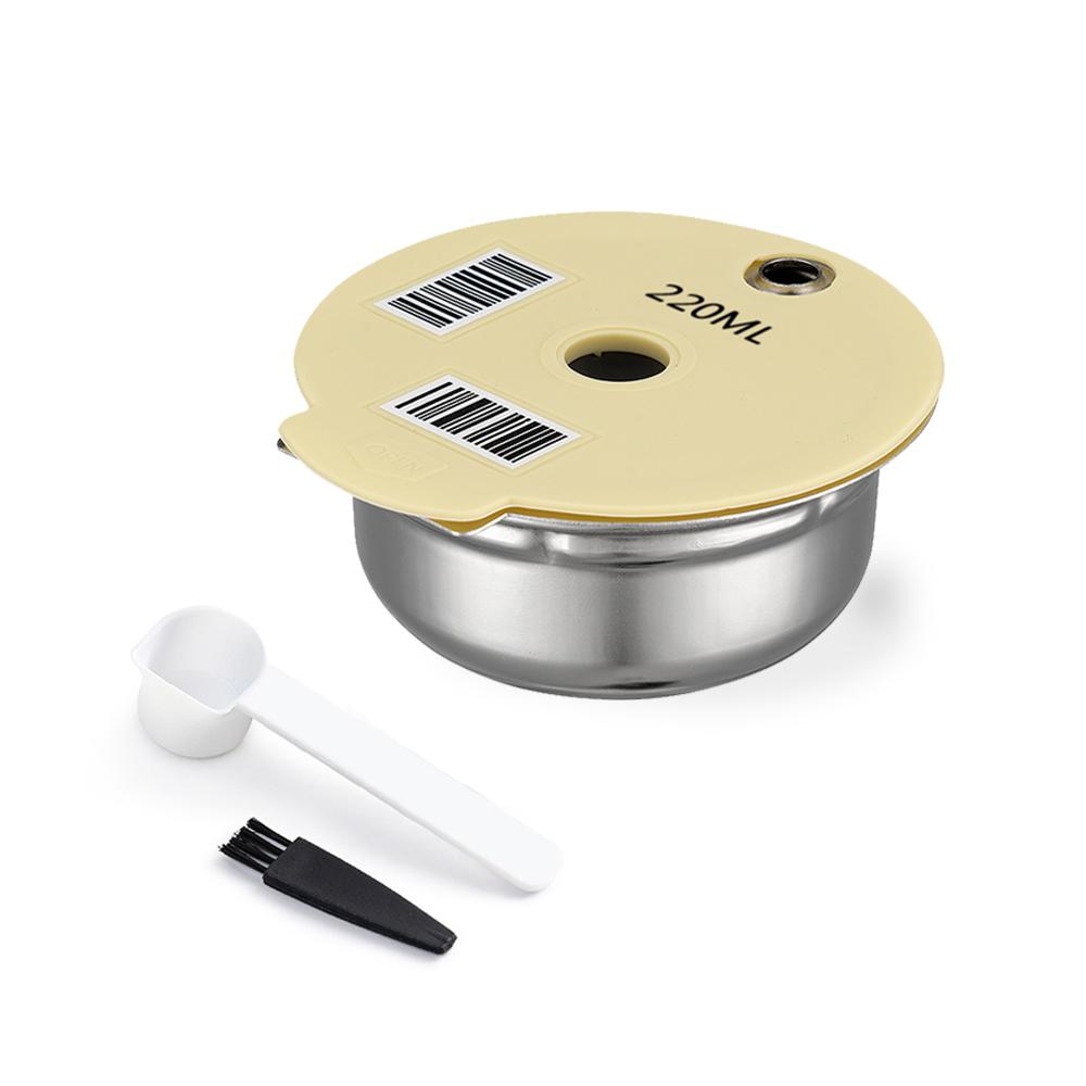Многоразовые капсульные кофейные капсулы для машины BOSCH Tassimo Happy Vivy из нержавеющей стали, многоразовый фильтр для кофеварки 180 мл/220 мл