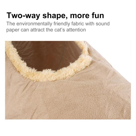 Игрушка-труба для кошек, погремушка, бумажный дизайн, избавляющий от скуки, складная игрушка-туннель для отдыха котят, товары для кошек