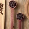 Brown Measuring Scoop Wooden Coffee Spoon Wooden Measuring Spoon  Coffee Measuring