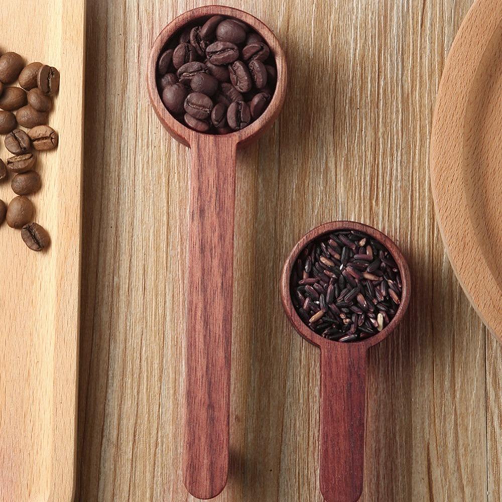 Brown Measuring Scoop Wooden Coffee Spoon Wooden Measuring Spoon Coffee Measuring