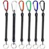 Camping Camping Carabiner Portable Fishing Lanyards Spring Elastic Rope Anti-lost Phone Keychain