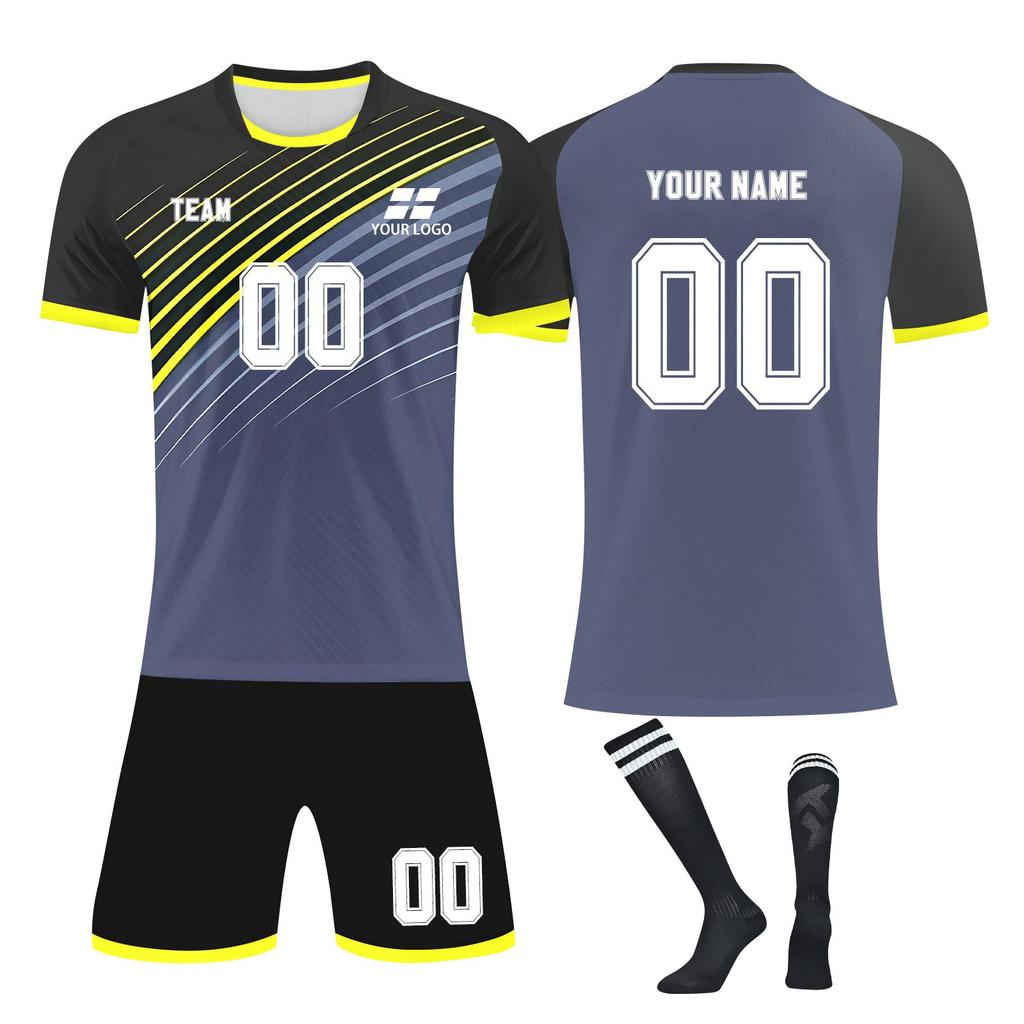 Personalised Shirts Kit Mens Girls With Name Number Custom Football Jerseys For Boys Training Suit