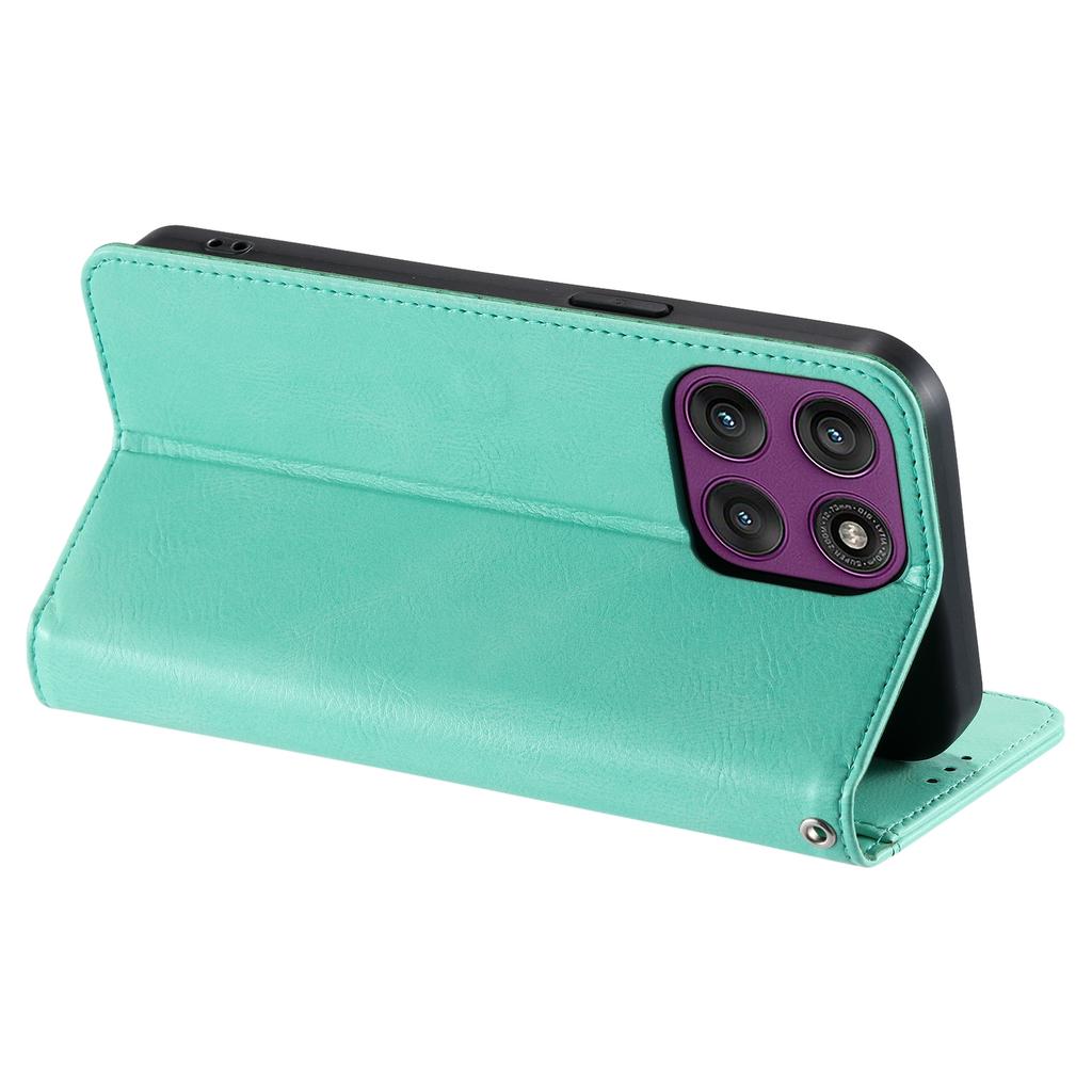 For Motorola Moto G86 5G Case 6 Card Slots PU Leather Anti-Fall Phone Cover with Wrist Strap