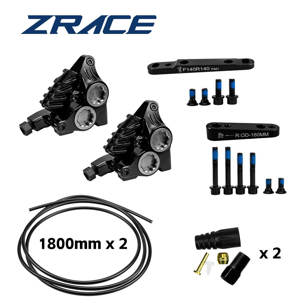 Гидравлический тормозной калипер ZRACE XG4 для шоссейного велосипеда, Flat Mount, четырехпоршневой, тормозные колодки Ice Technology, легкий CNC