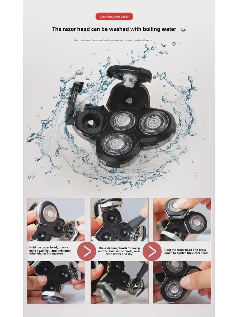 Multi-Function Five-Head Bald Shaver
