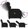 Massage Relax Chair Black Fabric