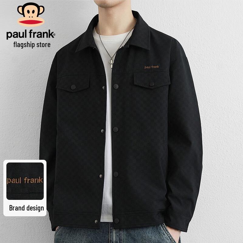 Paul Frank Men's Casual Checkered Windproof Jacket