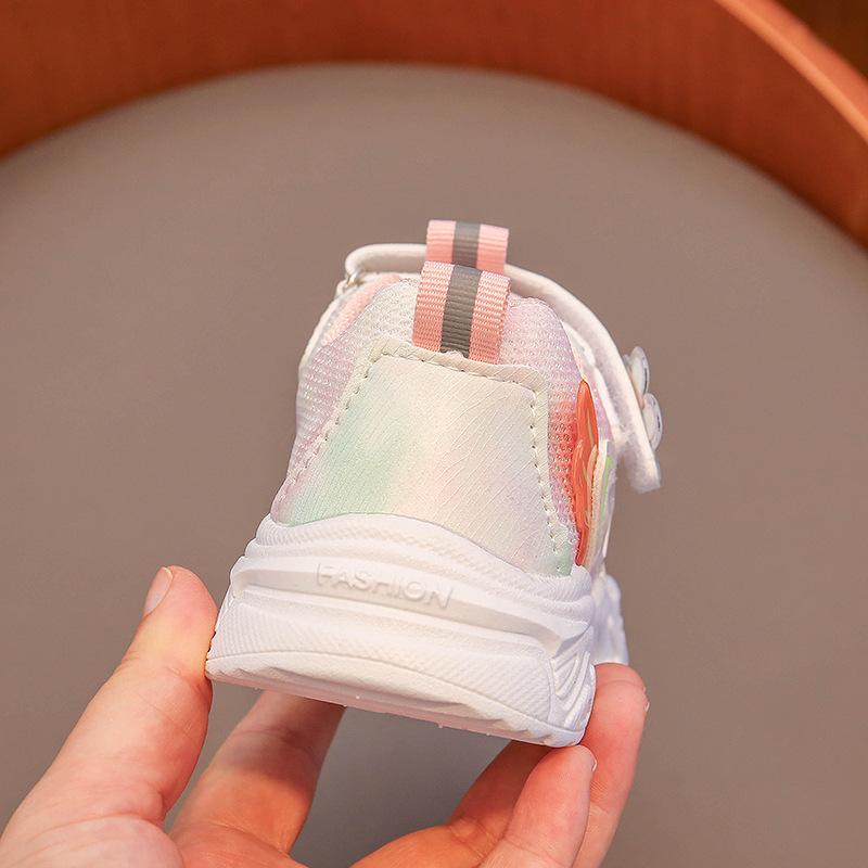 Детская обувь 2025 новая весна и осень дышащая сетчатая обувь для девочек детская спортивная обувь обувь для малышей 1-6 лет