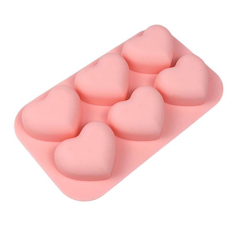 1 шт. 6-гнездные силиконовые формы для торта 3D форма в виде сердца и персика DIY форма для выпечки, десерта, мусса, для украшения, инструмент для выпечки