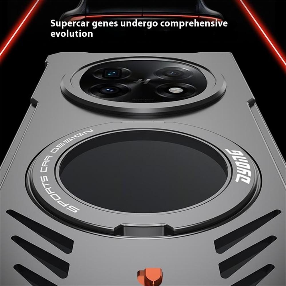 DYONG Металлический чехол для Oppo Find N5 5G Безрамочный Полый Чехол для телефона с теплоотводом и подставкой