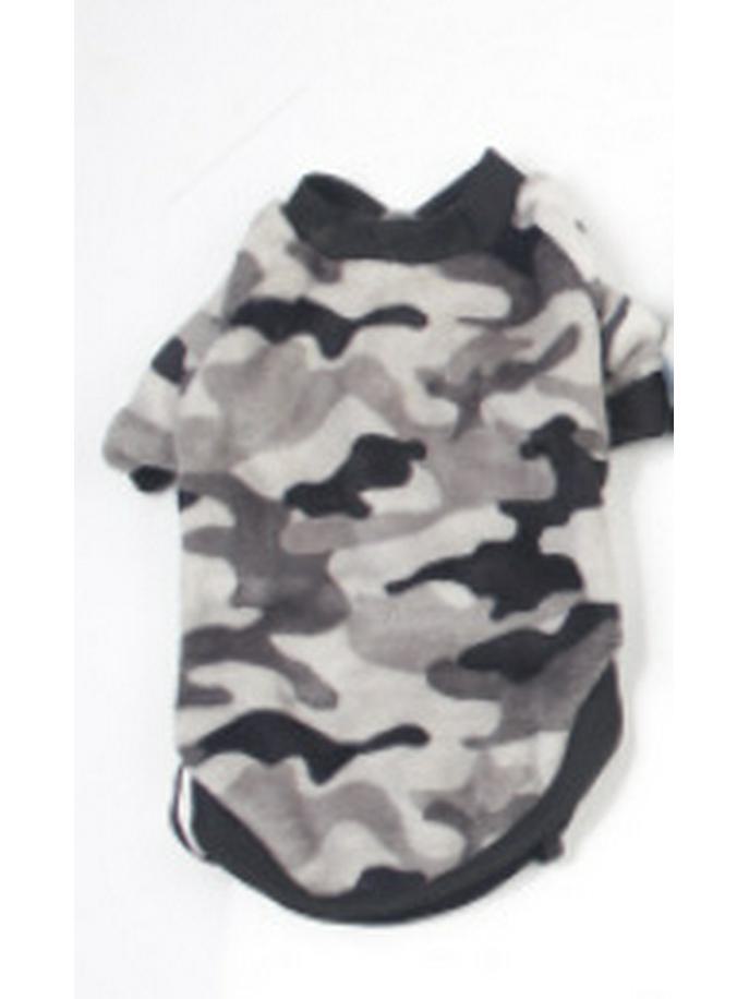 Камуфляжная плюшевая толстовка для бишон фризе: Милая, устойчивая к грязи, универсальная одежда для домашних животных на осень и зиму